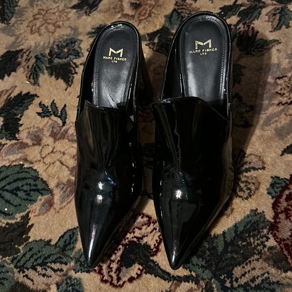 Marc Fisher LTD Hilda 3 black leather sock lining - Picture 2 of 8